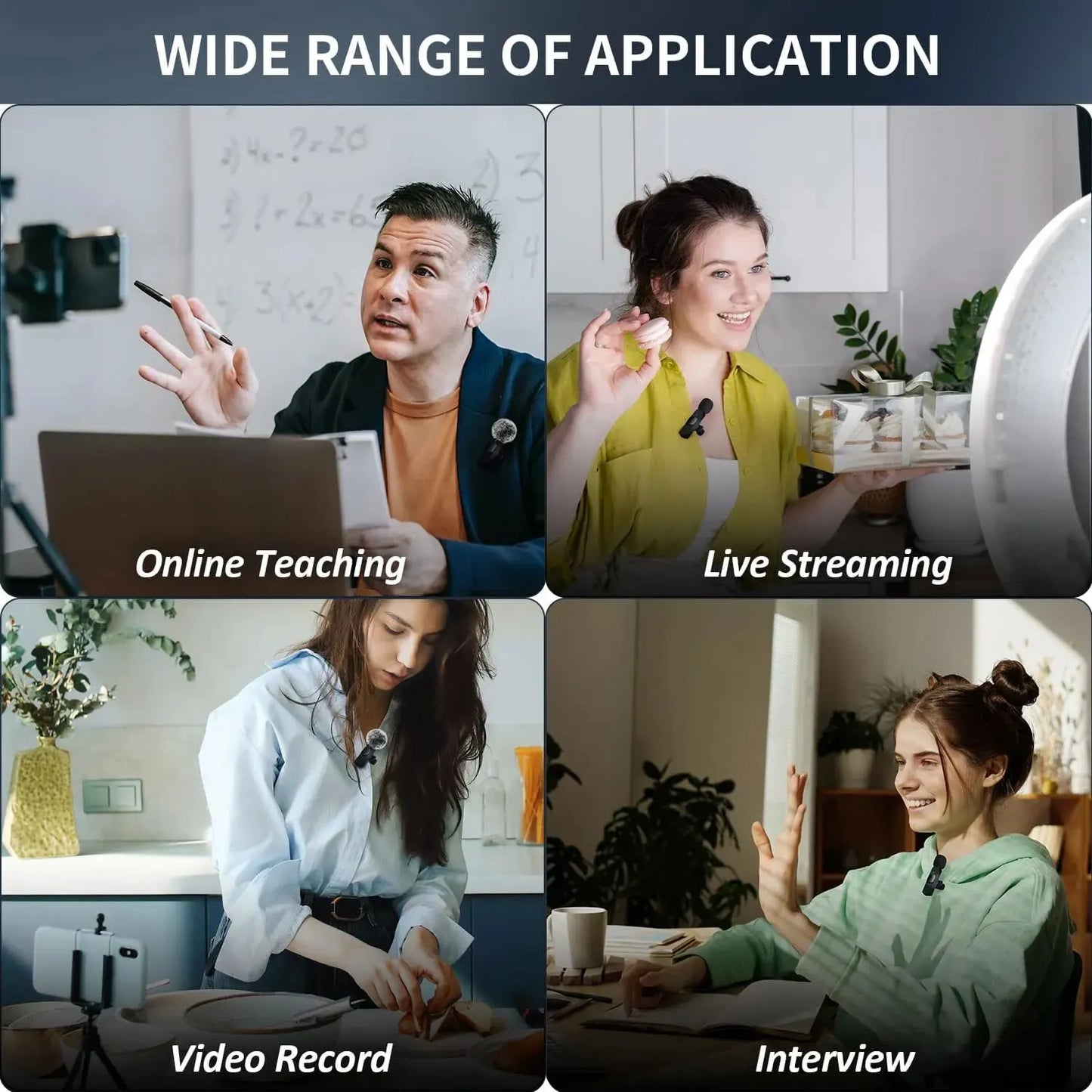 Xiaomi Mijia Wireless HD Radio Microphone - Professional Noise Cancelling Live Audio